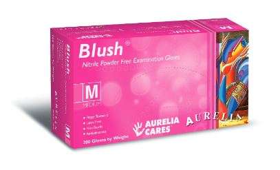 AURELIA® Blush® Pink Powder-Free Nitrile Exam Gloves image 0