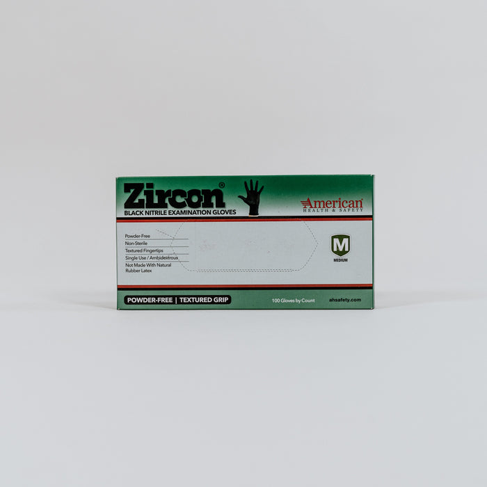Zircon™ Black Disposable Nitrile Exam Gloves