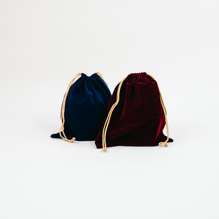 Velvet Urn Bags, Gold Drawstrings