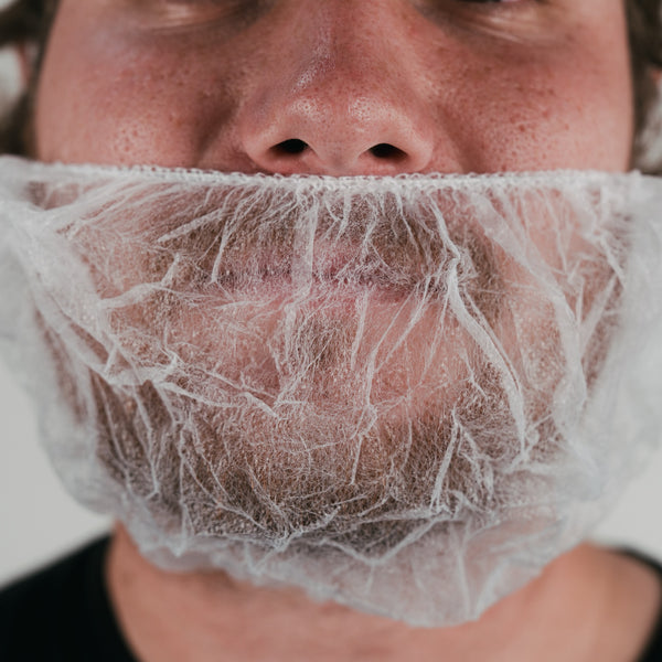 American Health & Safety® White Polypropylene Beard Cover