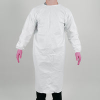 Tian's International® Epic® White Polyethylene/Polypropylene Cleanroom Gown