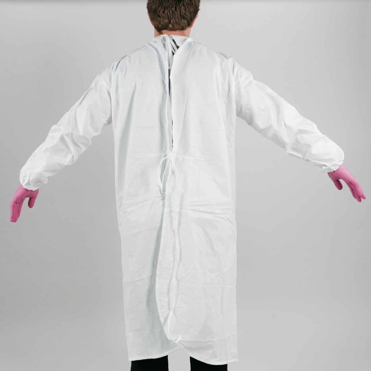 Tian's International® Epic® White Polyethylene/Polypropylene Cleanroom Gown