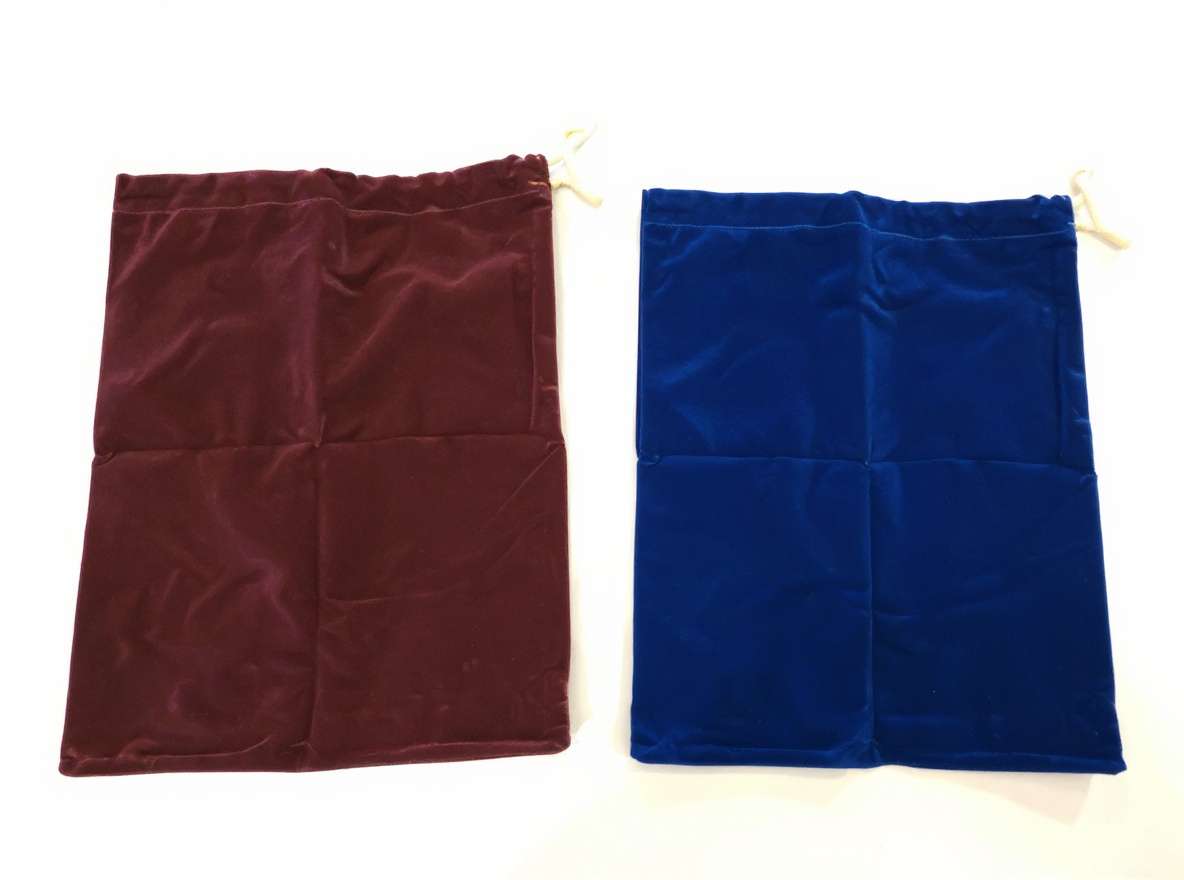 Velvet Urn Bags, Gold Drawstrings image 2