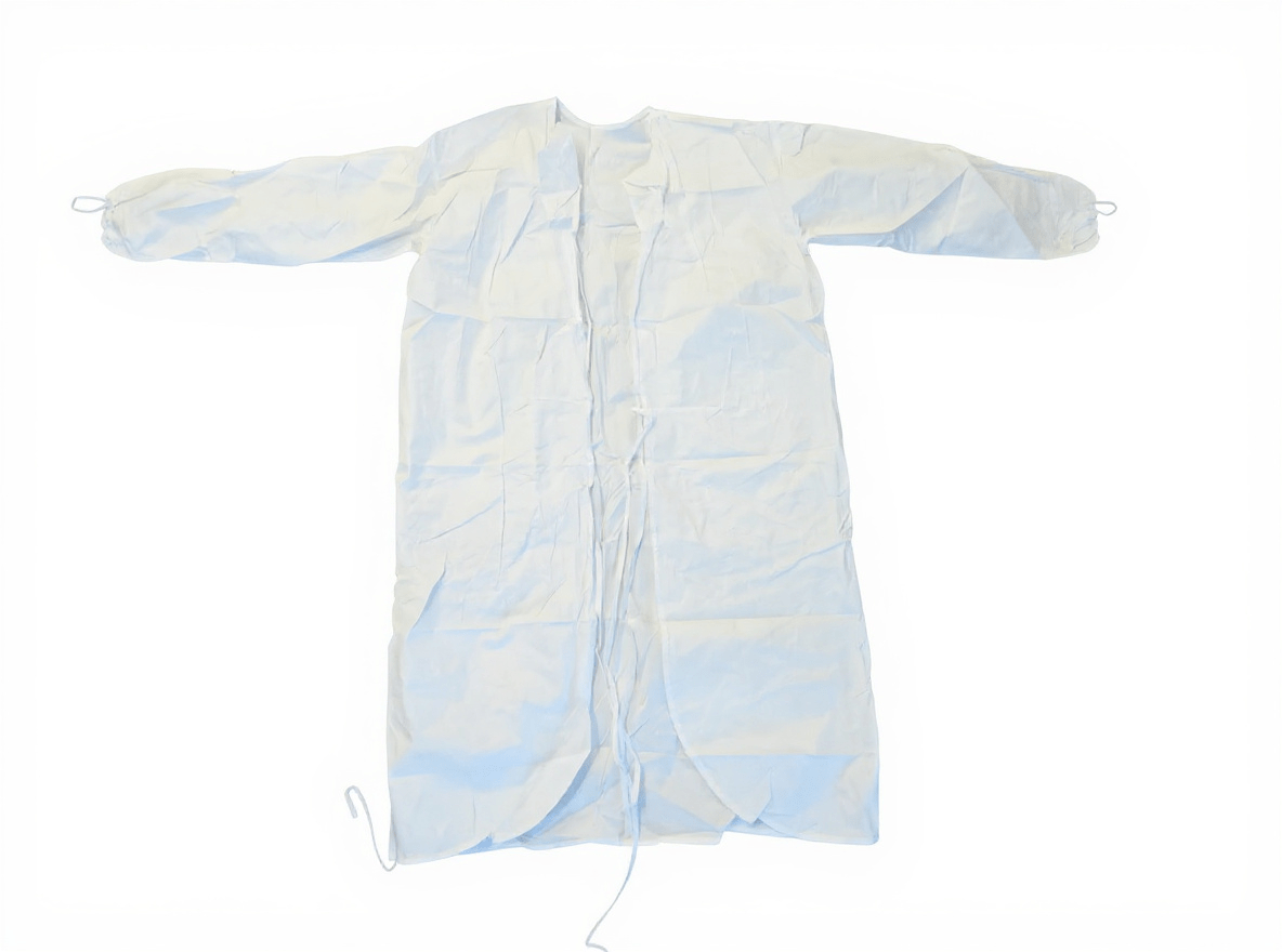 Tian's International® Epic® White Polyethylene/Polypropylene Cleanroom Gown image 0