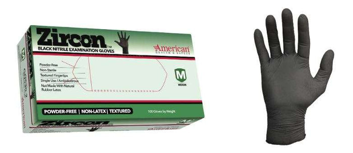 Zircon™ Black Disposable Nitrile Exam Gloves image 0